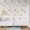 Cute Fruit Pattern wall decal on nursery wall.