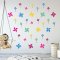 Pinwheel Pattern wall decal displayed on wall.