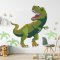 T-Rex dinosaur wall decal displayed on playroom wall.